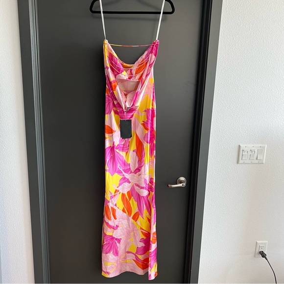 Retrofete Keaton silk maxi dress in botanical floral Size Small NEW! with tags! - Picture 8 of 12